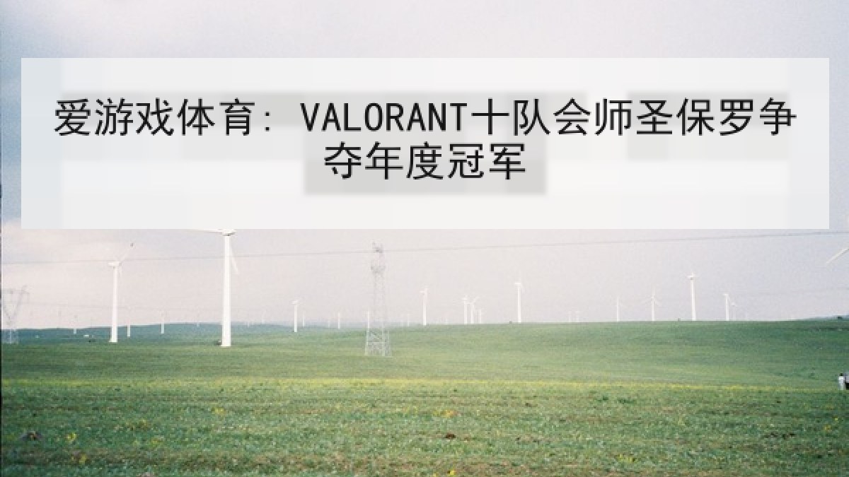 爱游戏体育: VALORANT十队会师圣保罗争夺年度冠军