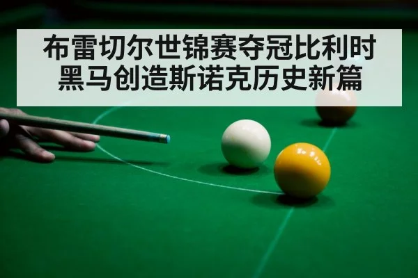 布雷切尔世锦赛夺冠比利时黑马创造斯诺克历史新篇